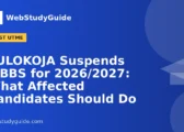 FULOKOJA Suspends MBBS for 2026/2027: What Affected Candidates Should Do