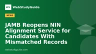 JAMB Reopens NIN Alignment Service for Candidates With Mismatched Records