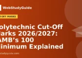 Polytechnic Cut-Off Marks 2026/2027: JAMB’s 100 Minimum Explained