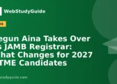 Segun Aina Takes Over as JAMB Registrar: What Changes for 2027 UTME Candidates